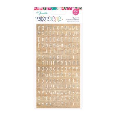 American Crafts Shimelle Laine Reasons To Smile - Puffy Stickers Alphabet